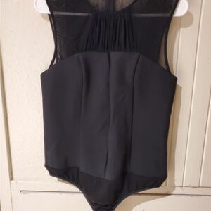 Marciano Black Sheer Detail Top